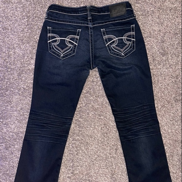 BIG STAR Casey K Slim Boot Low Rise Fit Sz 27R Dark Denim Blue Jeans - Picture 5 of 8